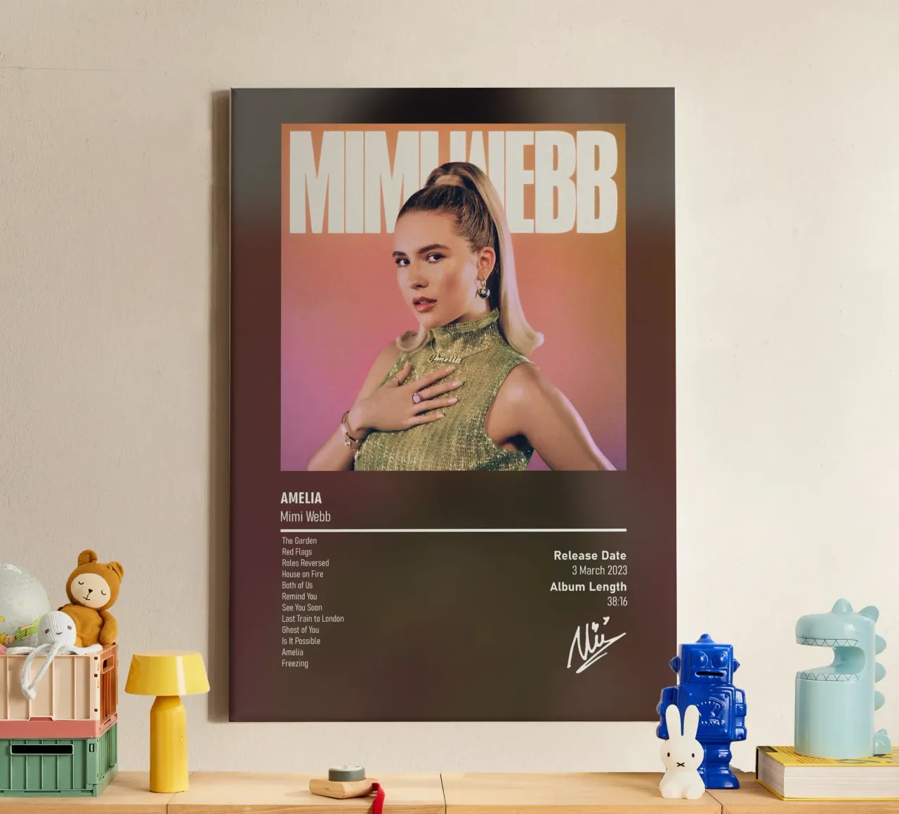 Amelia By Mimi Webb tela con Cornice a cassetta da DGUnder