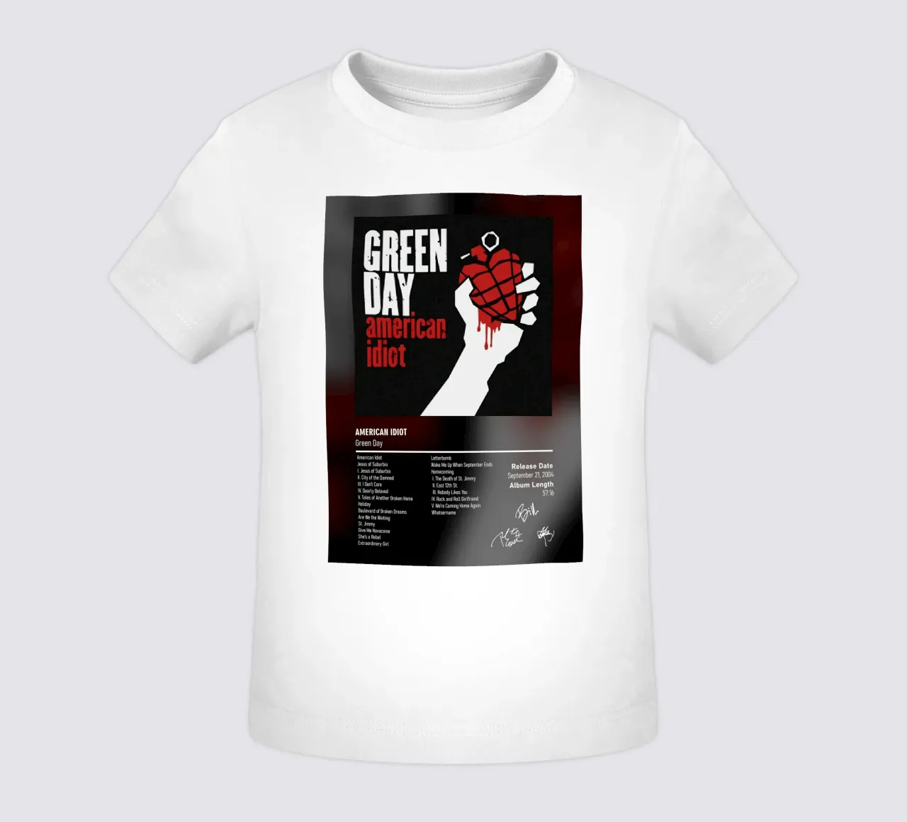 American Idiot By Green Day baby t-shirt van DGUnder