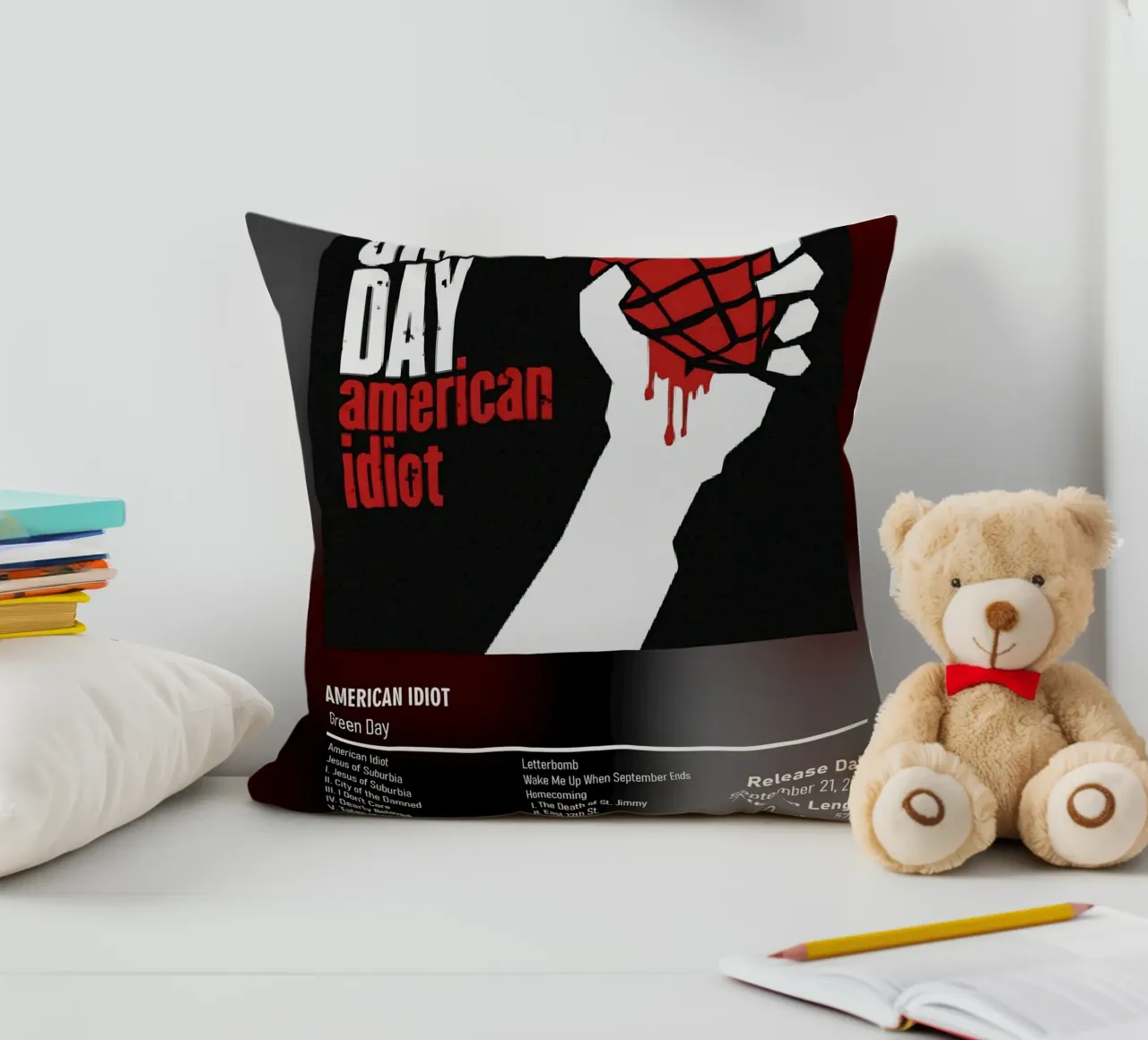 American Idiot By Green Day decorative cushion by DGUnder