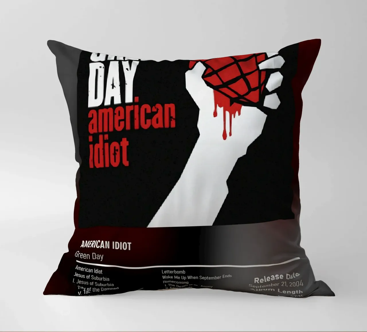 American Idiot By Green Day decorative cushion by DGUnder