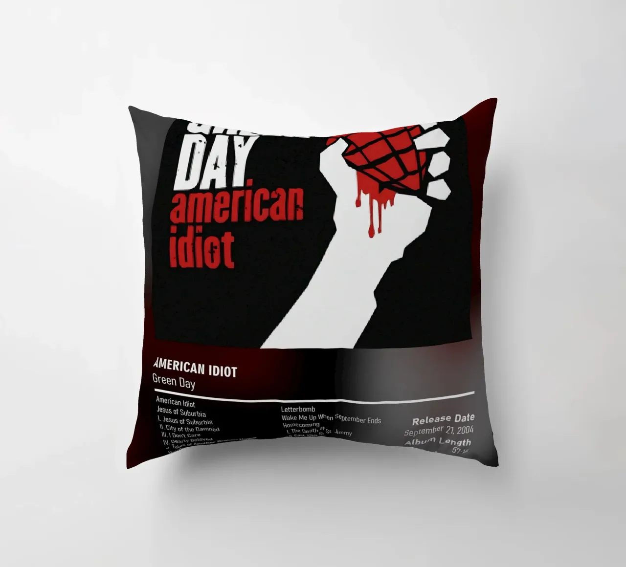 American Idiot By Green Day decorative cushion by DGUnder