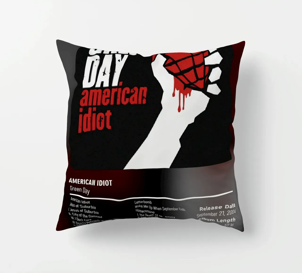 American Idiot By Green Day decorative cushion by DGUnder