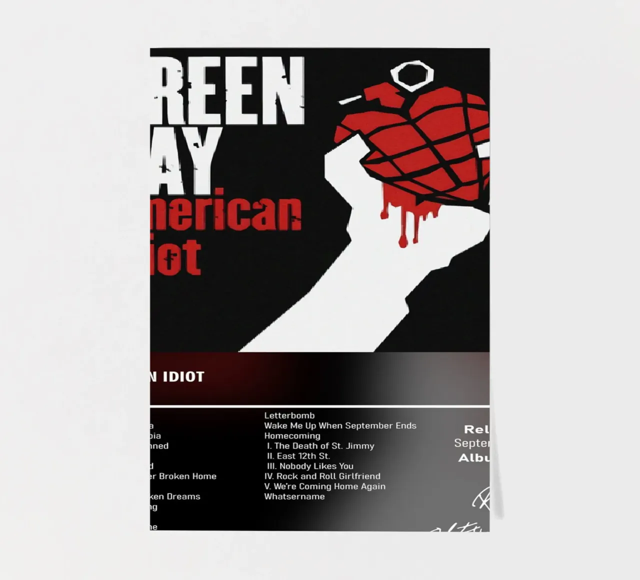 American Idiot By Green Day sticker sheet by DGUnder