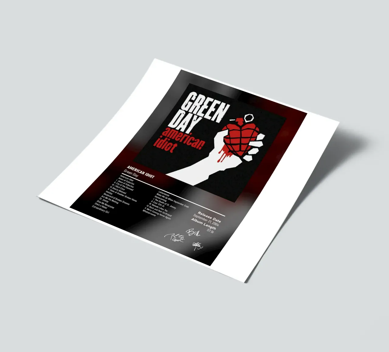 American Idiot By Green Day sticker sheet by DGUnder