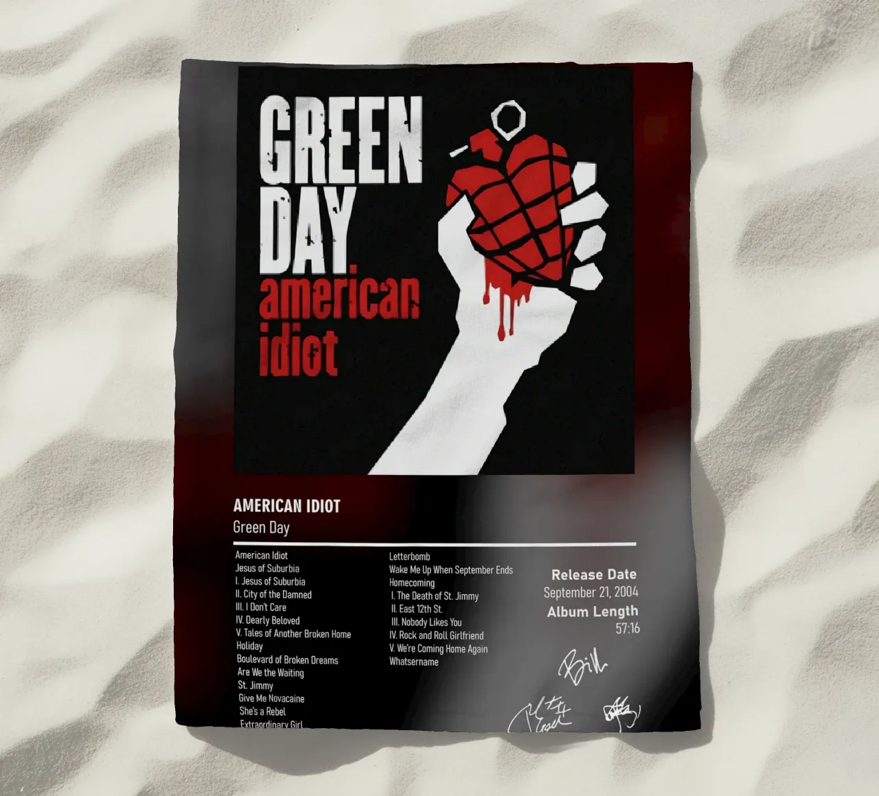 American Idiot By Green Day telo mare da DGUnder
