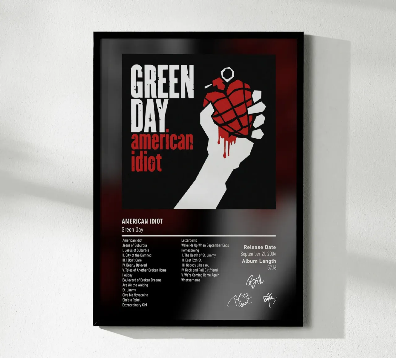 American Idiot By Green Day carta hahnemühle da DGUnder
