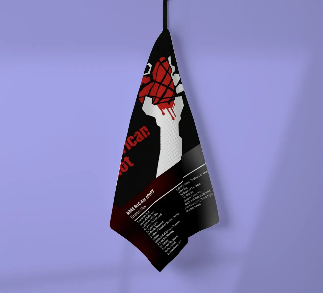 American Idiot By Green Day tea towel by DGUnder