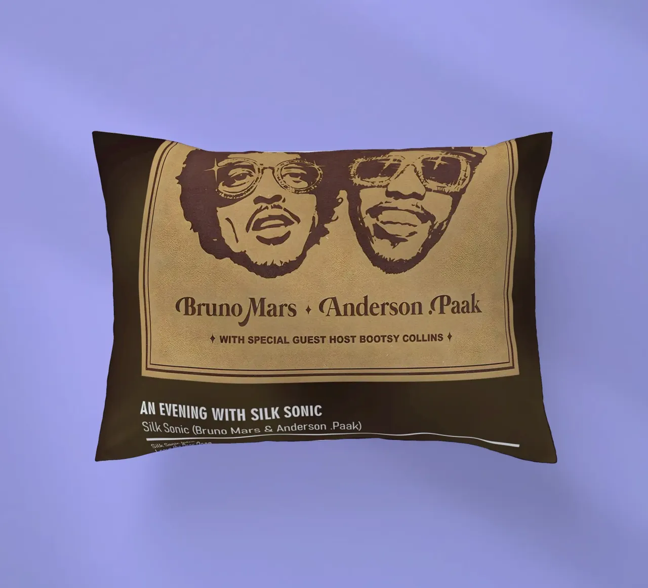 An Evening with Silk Sonic By Silk Sonic Bruno Mars cuscino da DGUnder