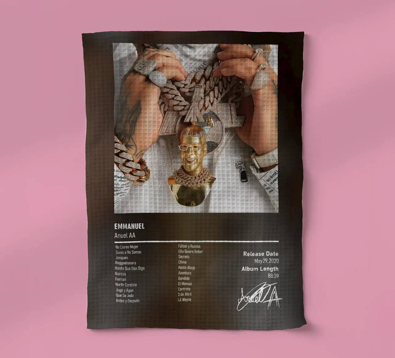 Anuel AA -  Emmanuel canovaccio da cucina da DGUnder