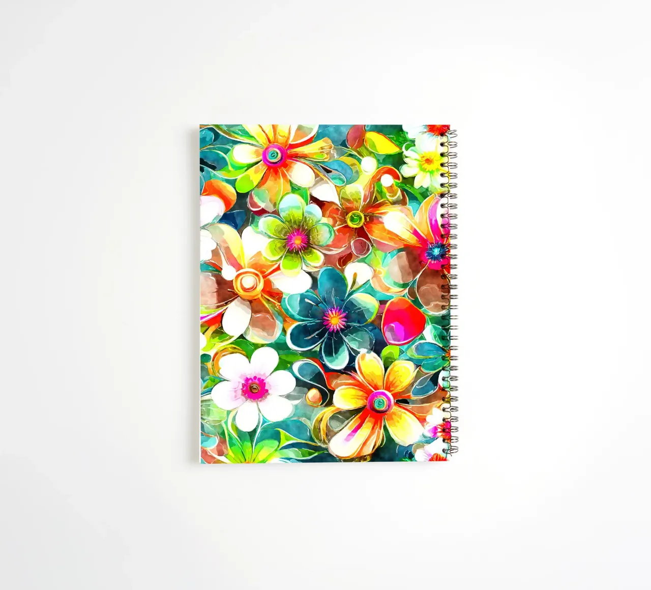 Whispers of the Wild Bloom spiral notebook by Botanical Pattern House