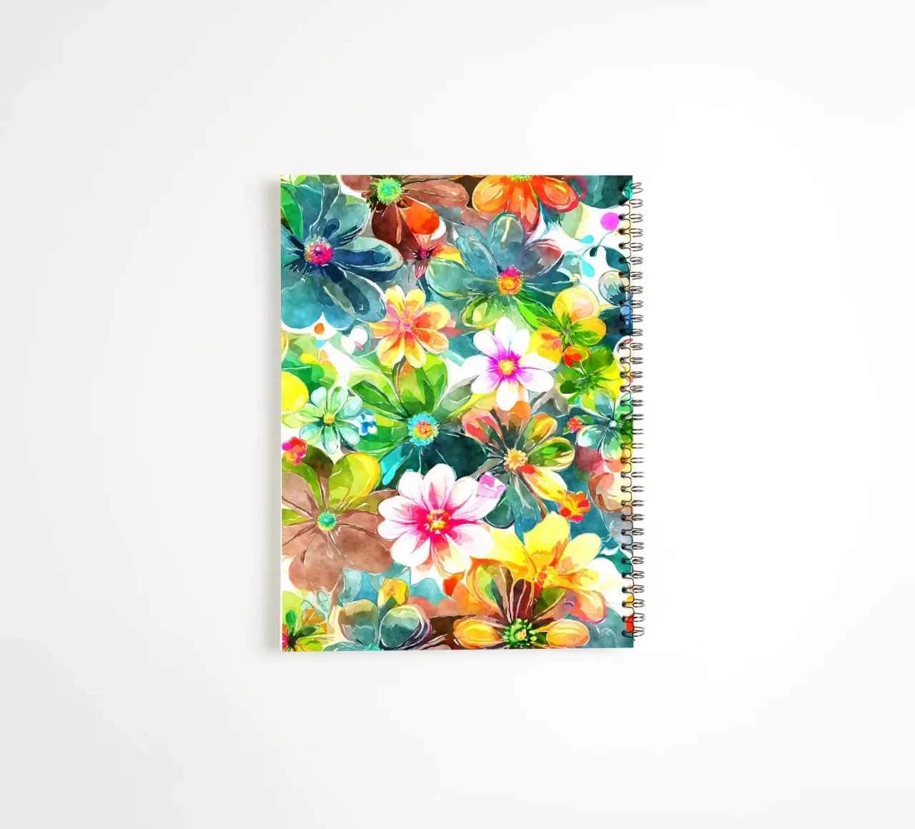 Whispers of the Wild Bloom spiral notebook by Botanical Pattern House