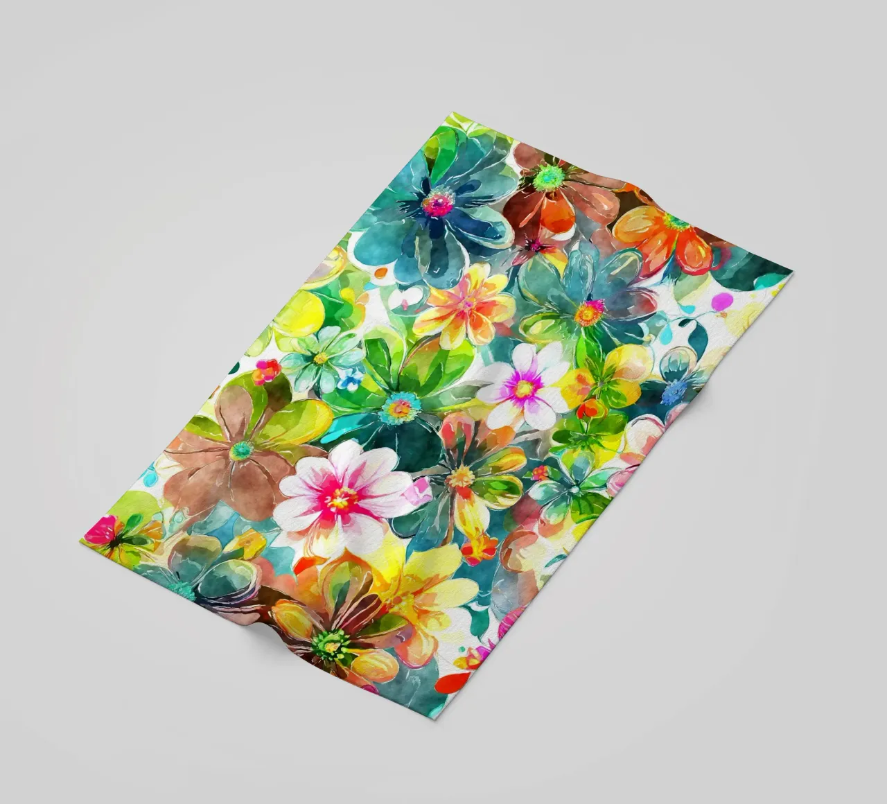 Sussurri della fioritura selvaggia telo mare da Botanical Pattern House