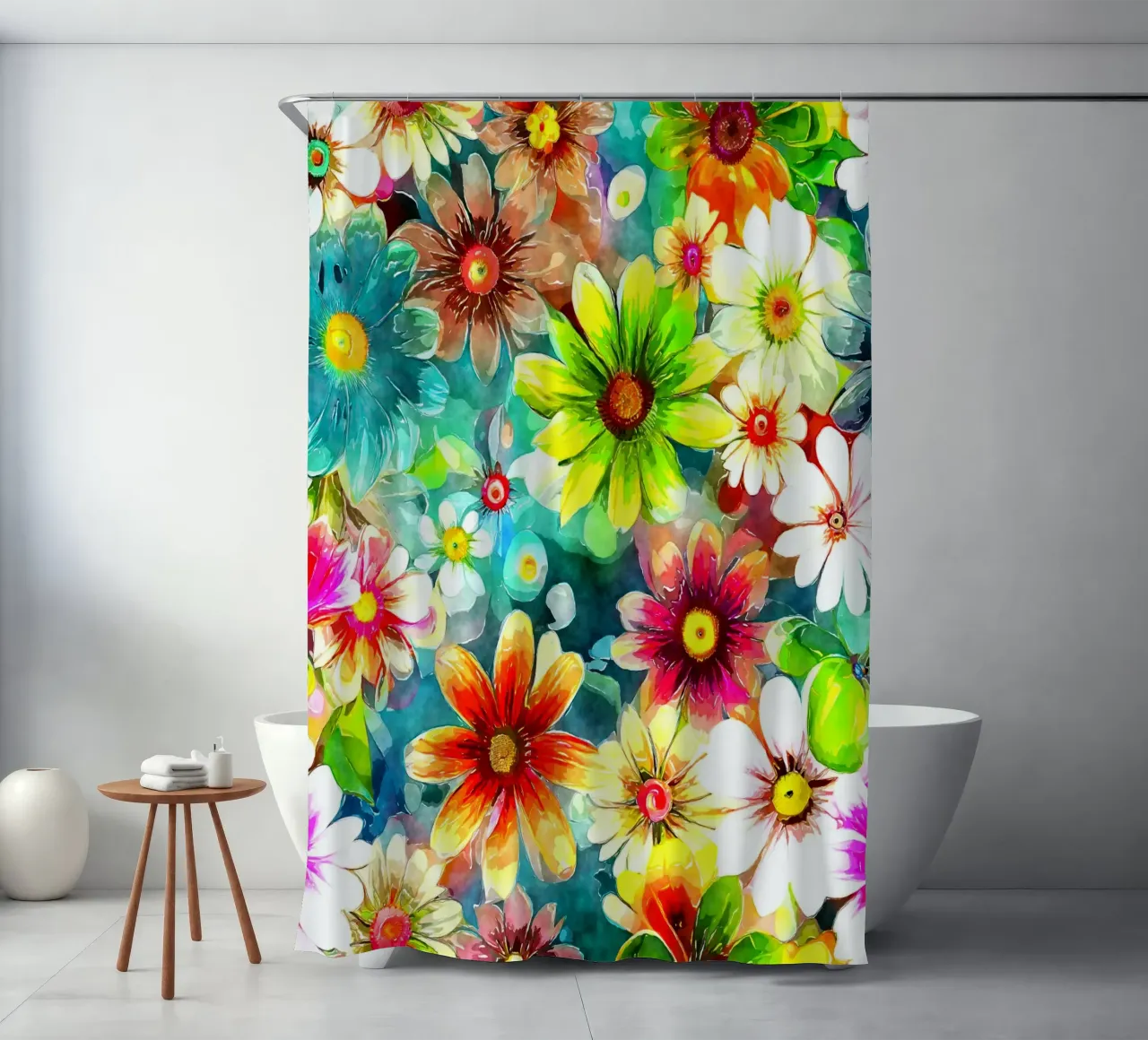 Whispers of the Wild Bloom shower curtain by Botanical Pattern House