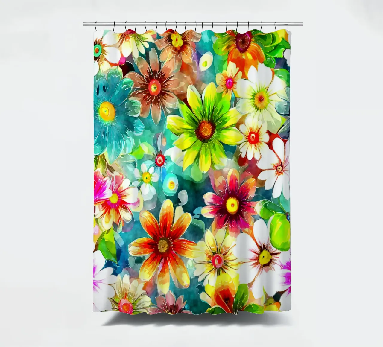 Whispers of the Wild Bloom shower curtain by Botanical Pattern House