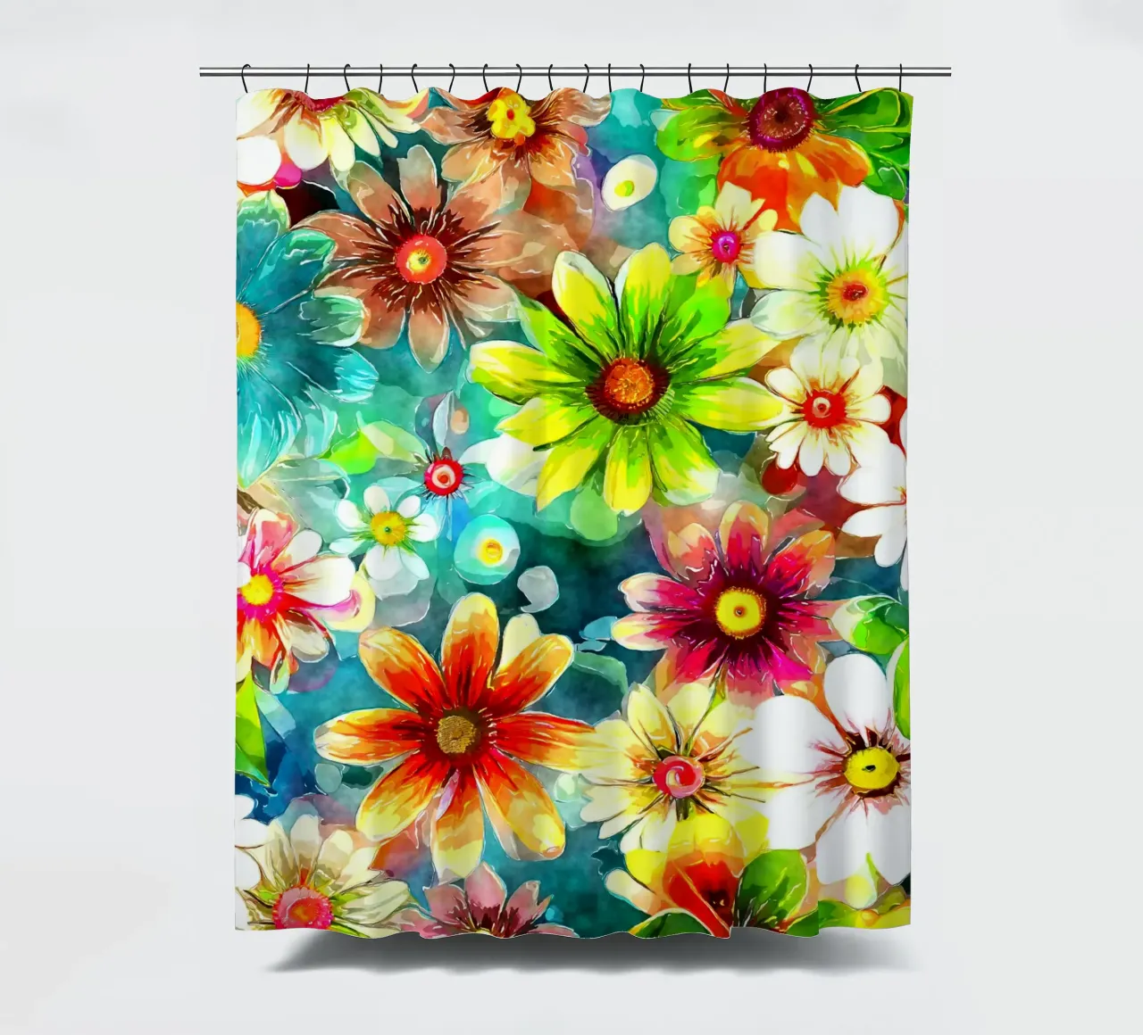 Whispers of the Wild Bloom shower curtain by Botanical Pattern House