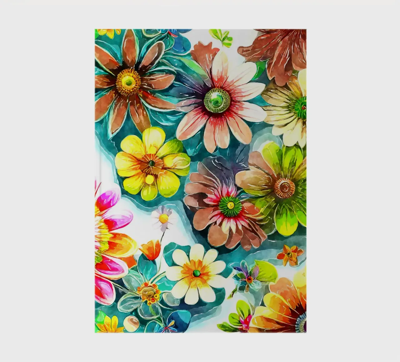 Das Flüstern der wilden Blüte Notizbuch von Botanical Pattern House