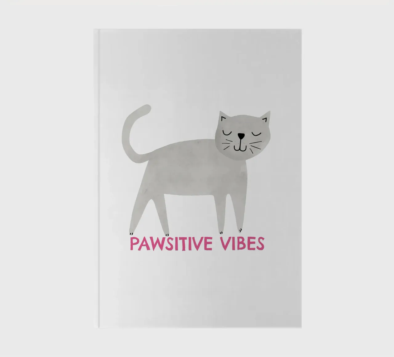 Pawsitive vibes notebook by Fraysein Design