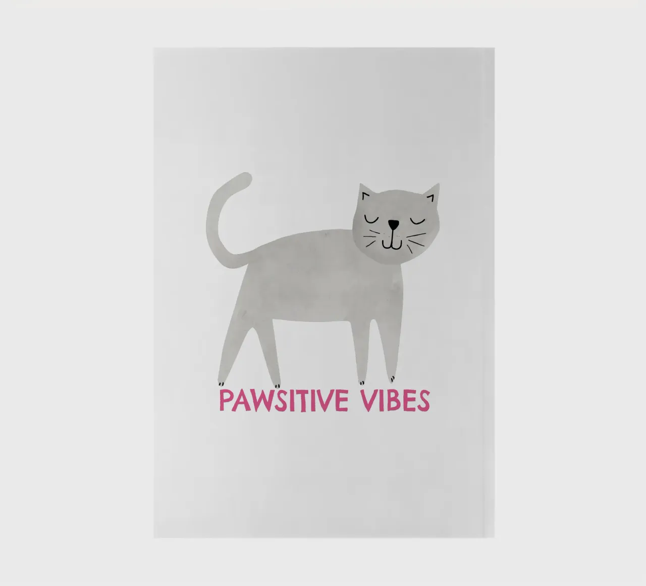 Pawsitive vibes notebook by Fraysein Design