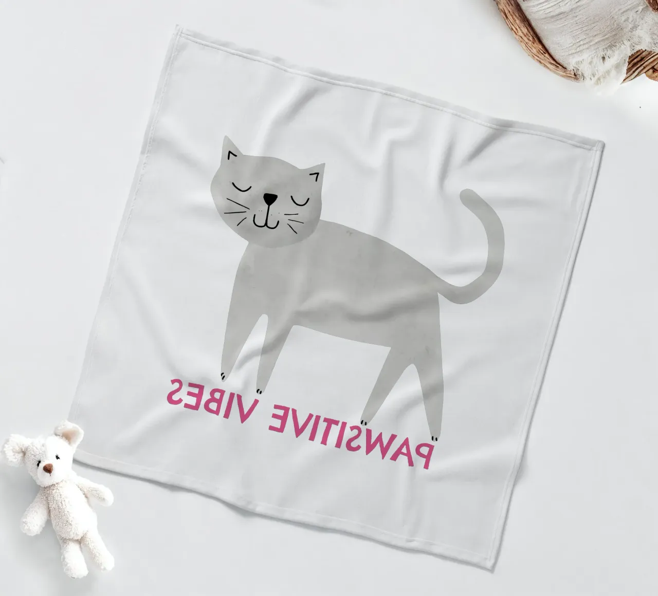 Pawsitive vibes coperta in pile da Fraysein Design