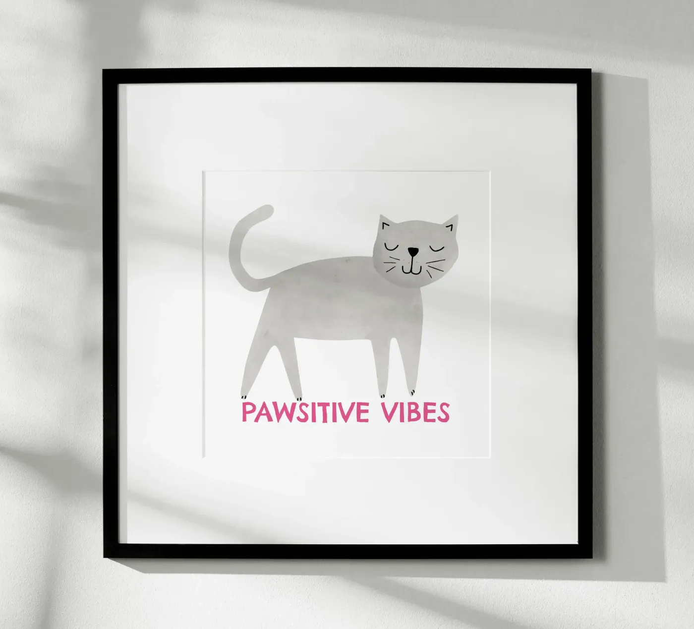 Pawsitive vibes poster da Fraysein Design