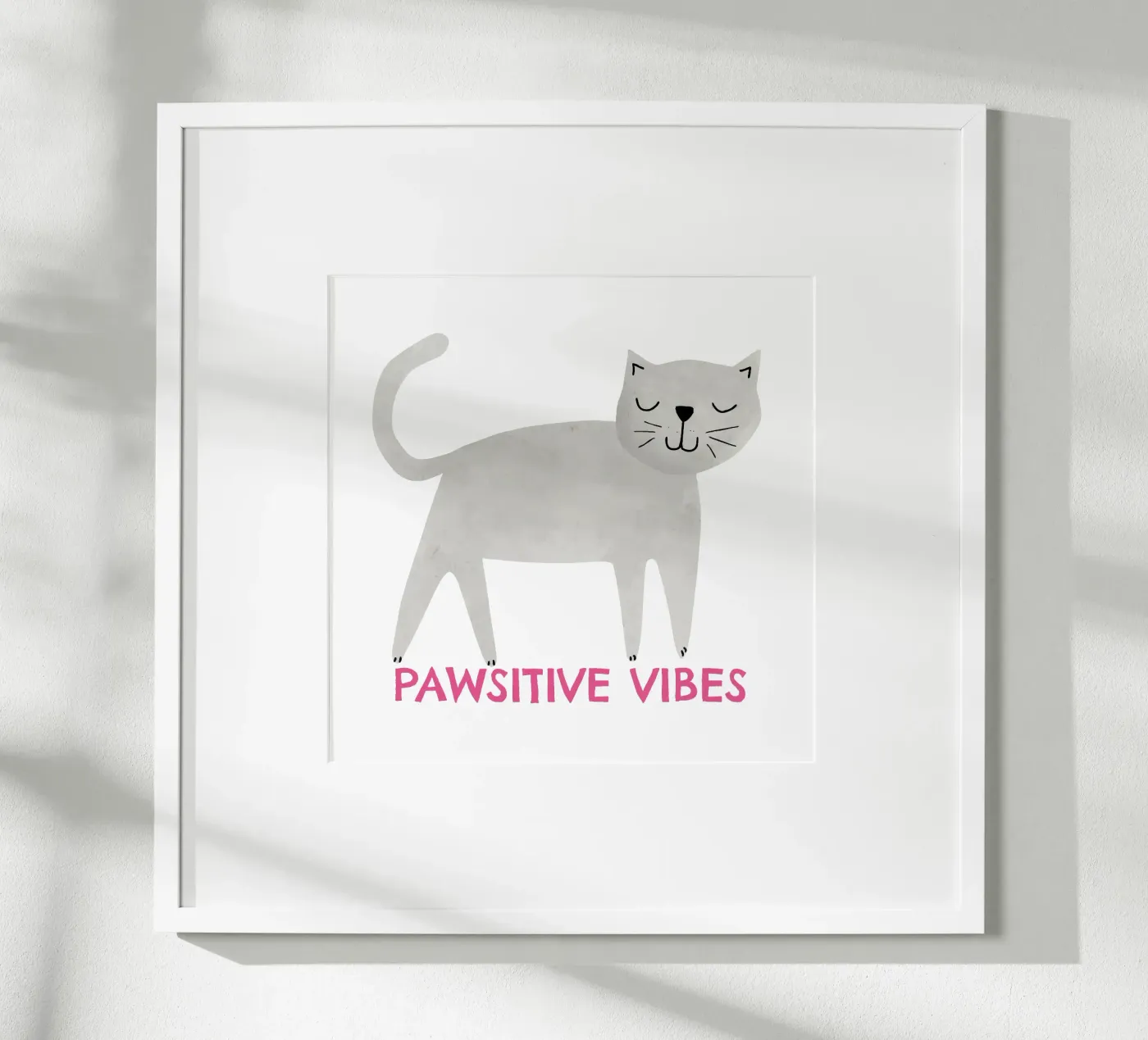 Pawsitive vibes poster da Fraysein Design
