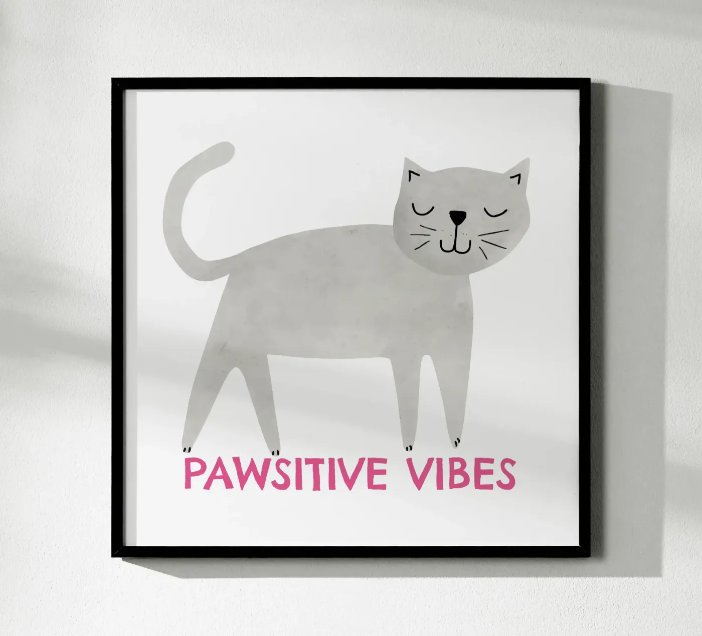 Pawsitive vibes poster da Fraysein Design