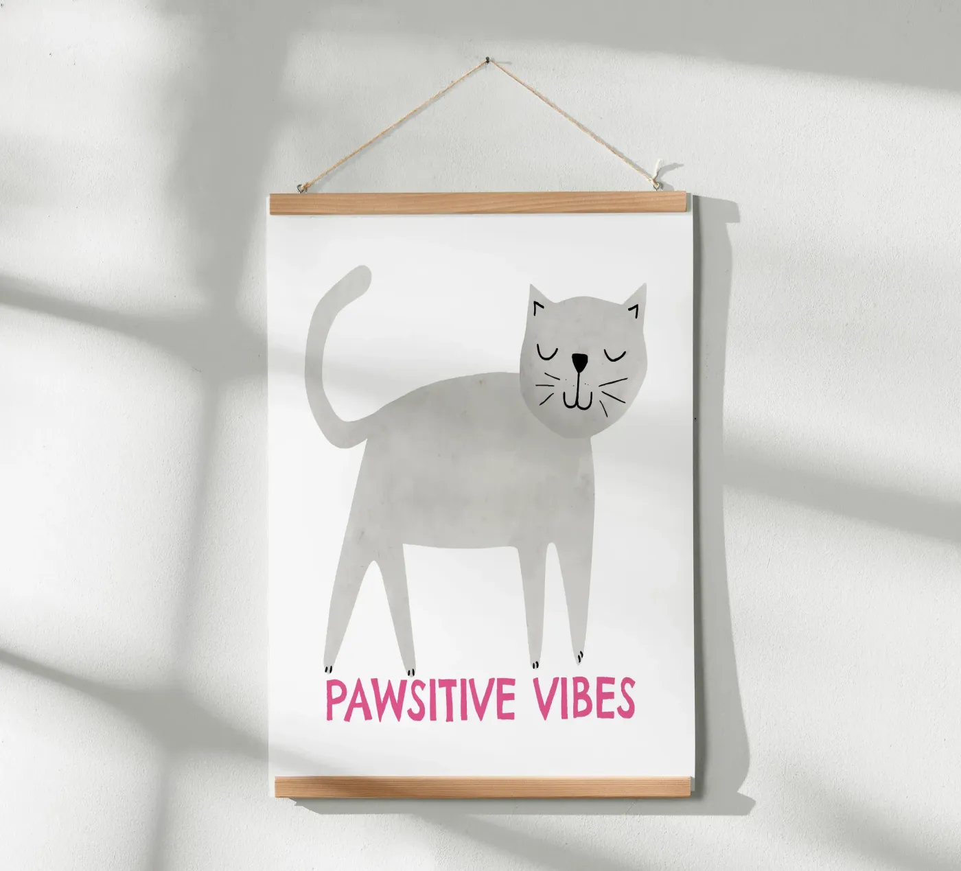 Pawsitive vibes poster da Fraysein Design