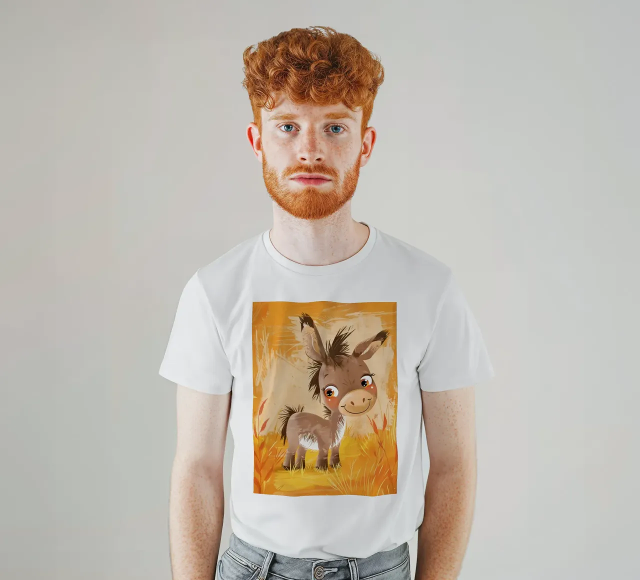 simpatico asinello sorridente t-shirt da DesignDoodle