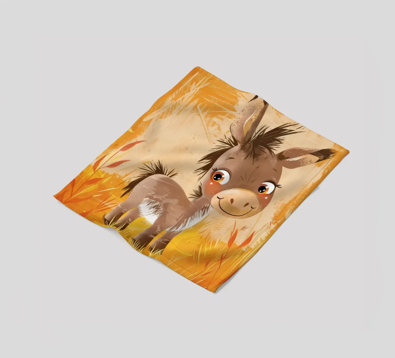 simpatico asinello sorridente coperta in pile da DesignDoodle
