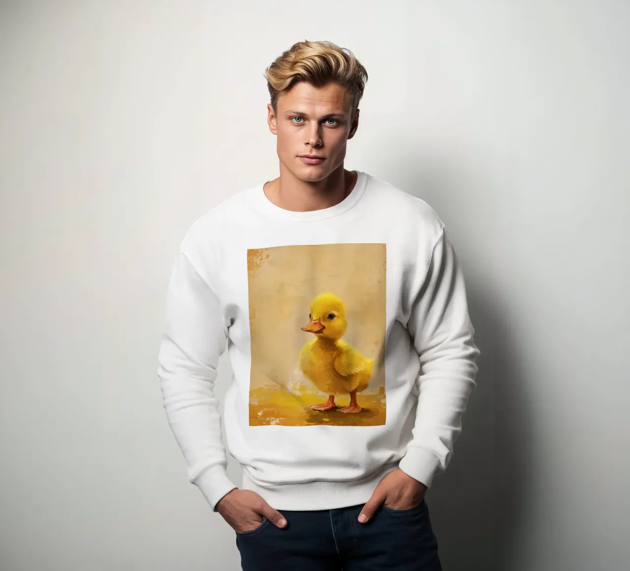 Anatra gialla eccentrica felpa da DesignDoodle