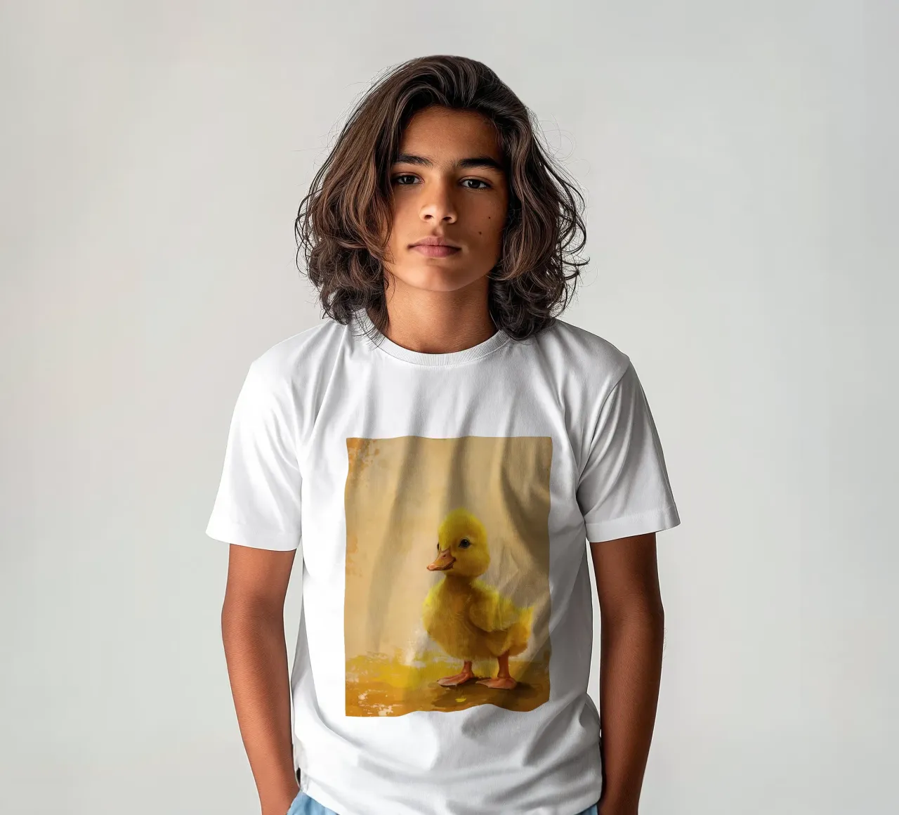 Eigenzinnige Gele Eend kinder t-shirt van DesignDoodle