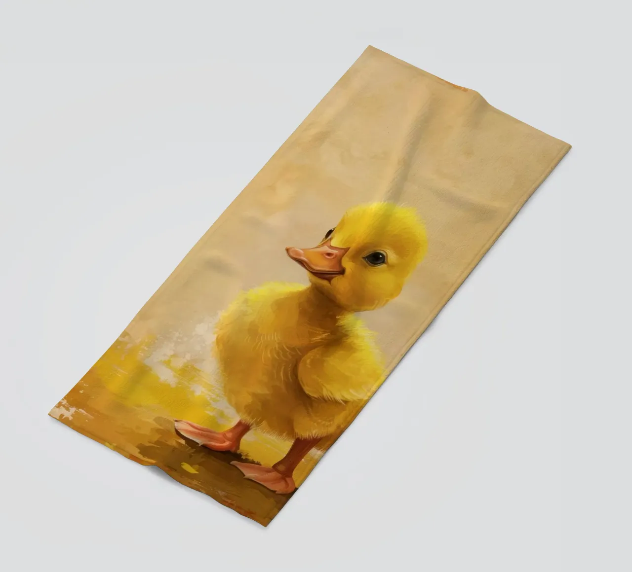 Anatra gialla eccentrica telo mare da DesignDoodle