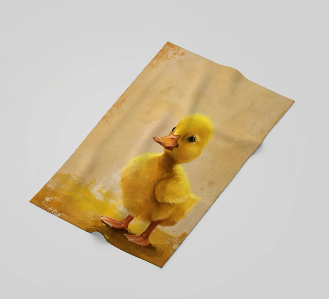 Anatra gialla eccentrica telo mare da DesignDoodle