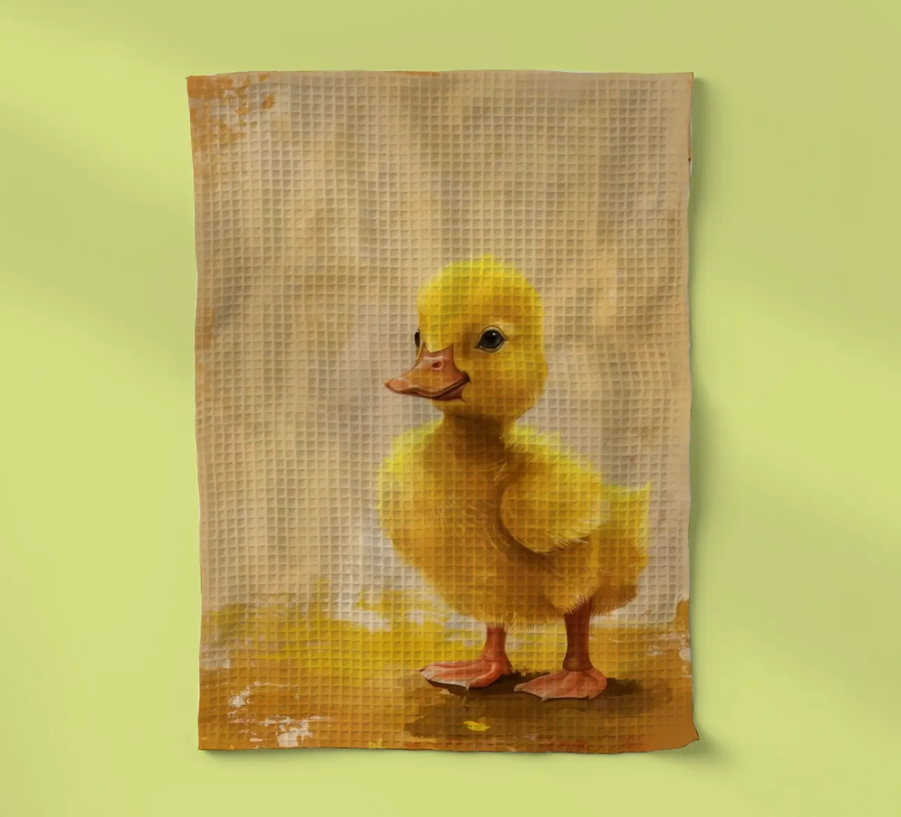 Canard jaune excentrique torchon de DesignDoodle