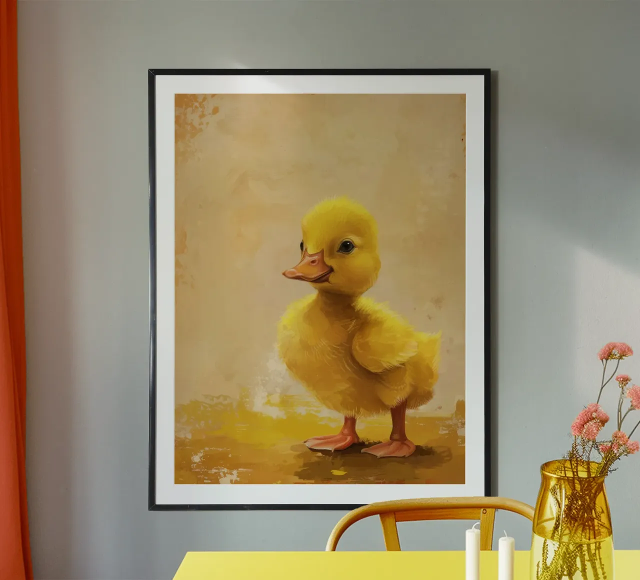 Anatra gialla eccentrica poster da DesignDoodle