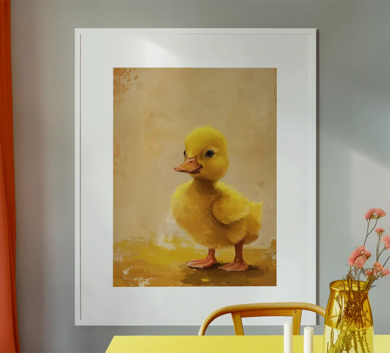 Anatra gialla eccentrica poster da DesignDoodle