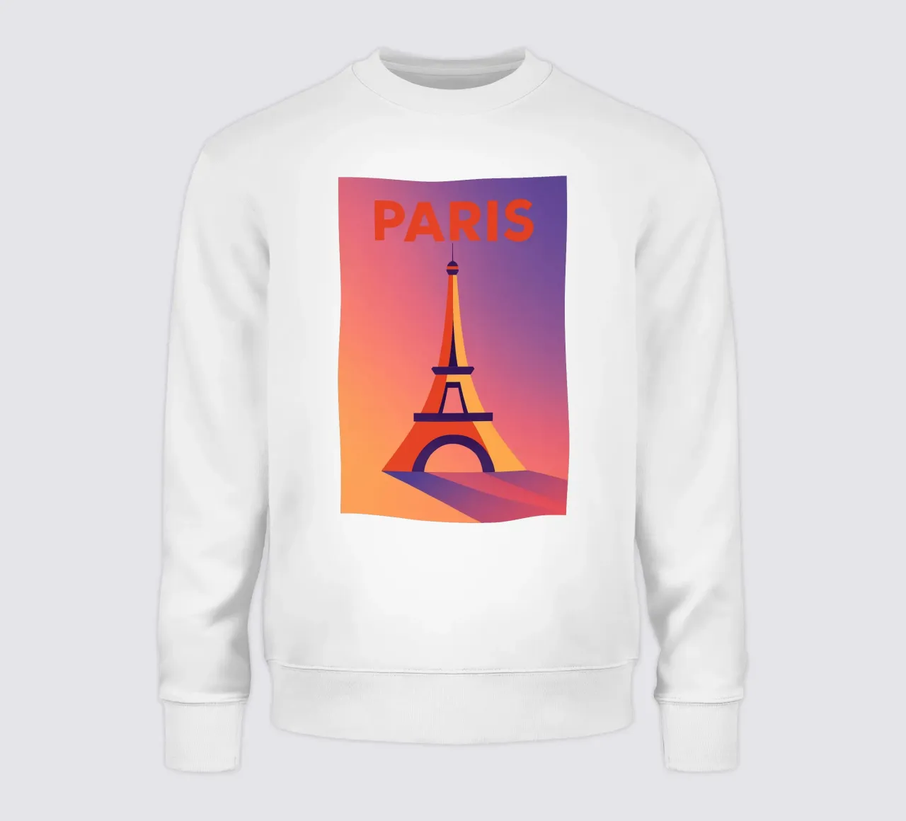 PARIGI - La Tour Eiffel in un tramonto grafico felpa da JETLAG | affiches voyage