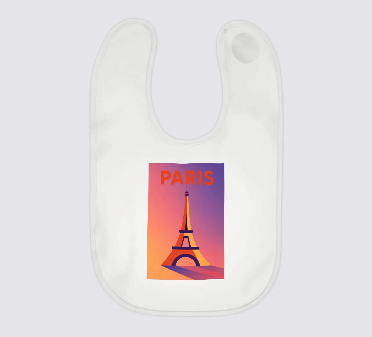 PARIGI - La Tour Eiffel in un tramonto grafico bavaglino da JETLAG | affiches voyage