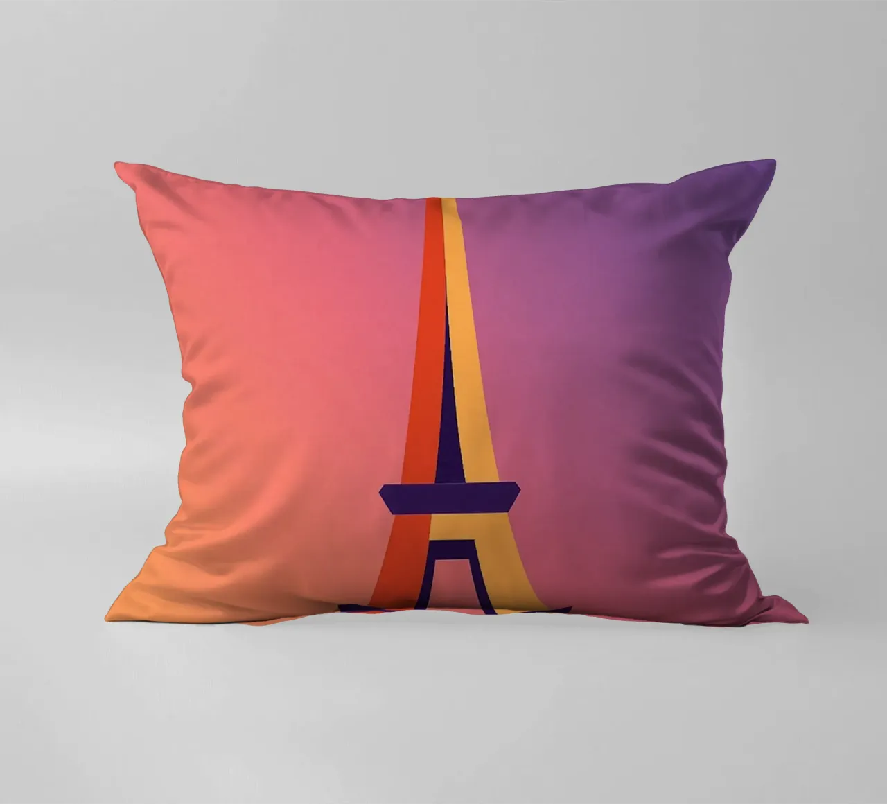 PARIGI - La Tour Eiffel in un tramonto grafico cuscino da JETLAG | affiches voyage