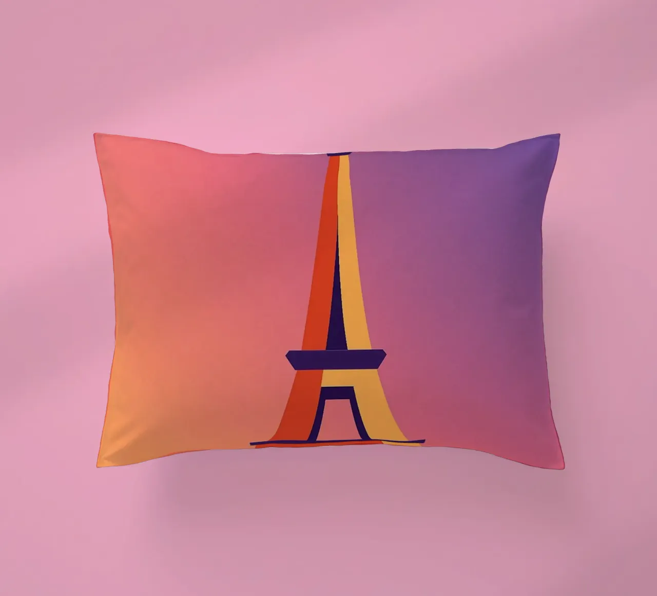 PARIGI - La Tour Eiffel in un tramonto grafico cuscino da JETLAG | affiches voyage