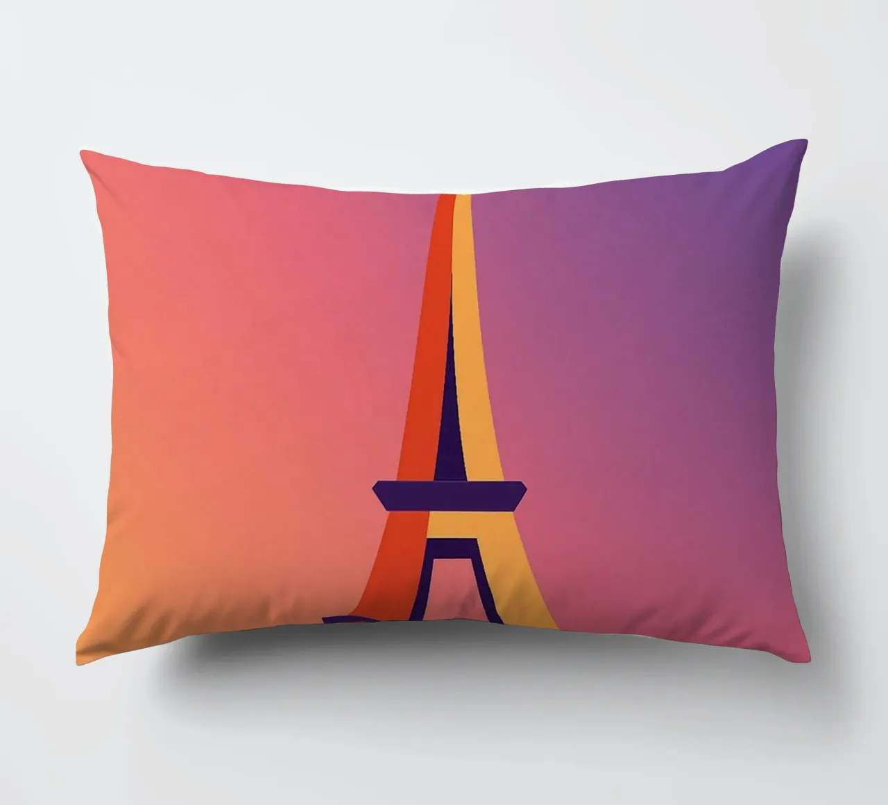 PARIGI - La Tour Eiffel in un tramonto grafico cuscino da JETLAG | affiches voyage