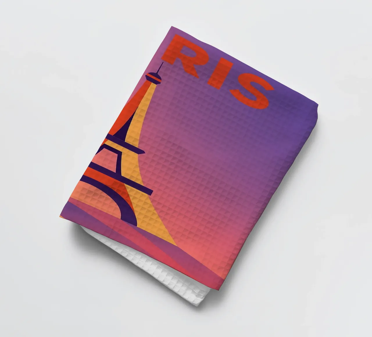 PARIGI - La Tour Eiffel in un tramonto grafico canovaccio da cucina da JETLAG | affiches voyage