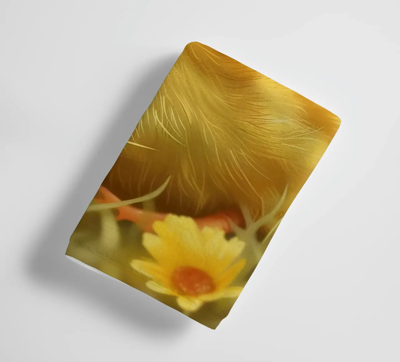 Golden Field Duck towel by DesignDoodle