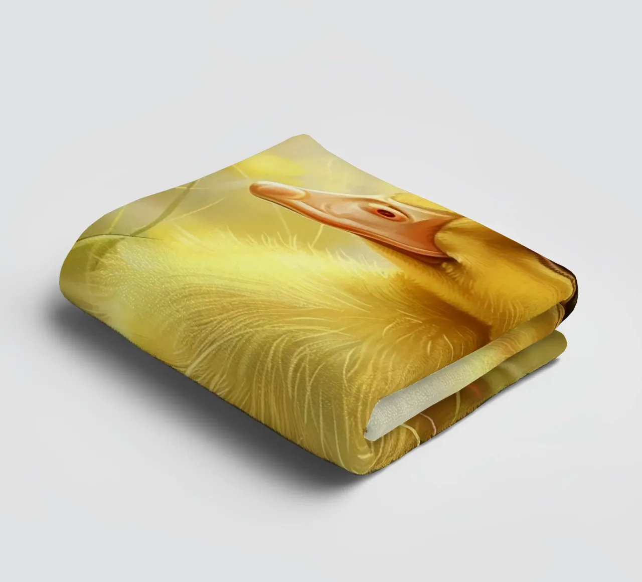 Golden Field Duck towel by DesignDoodle