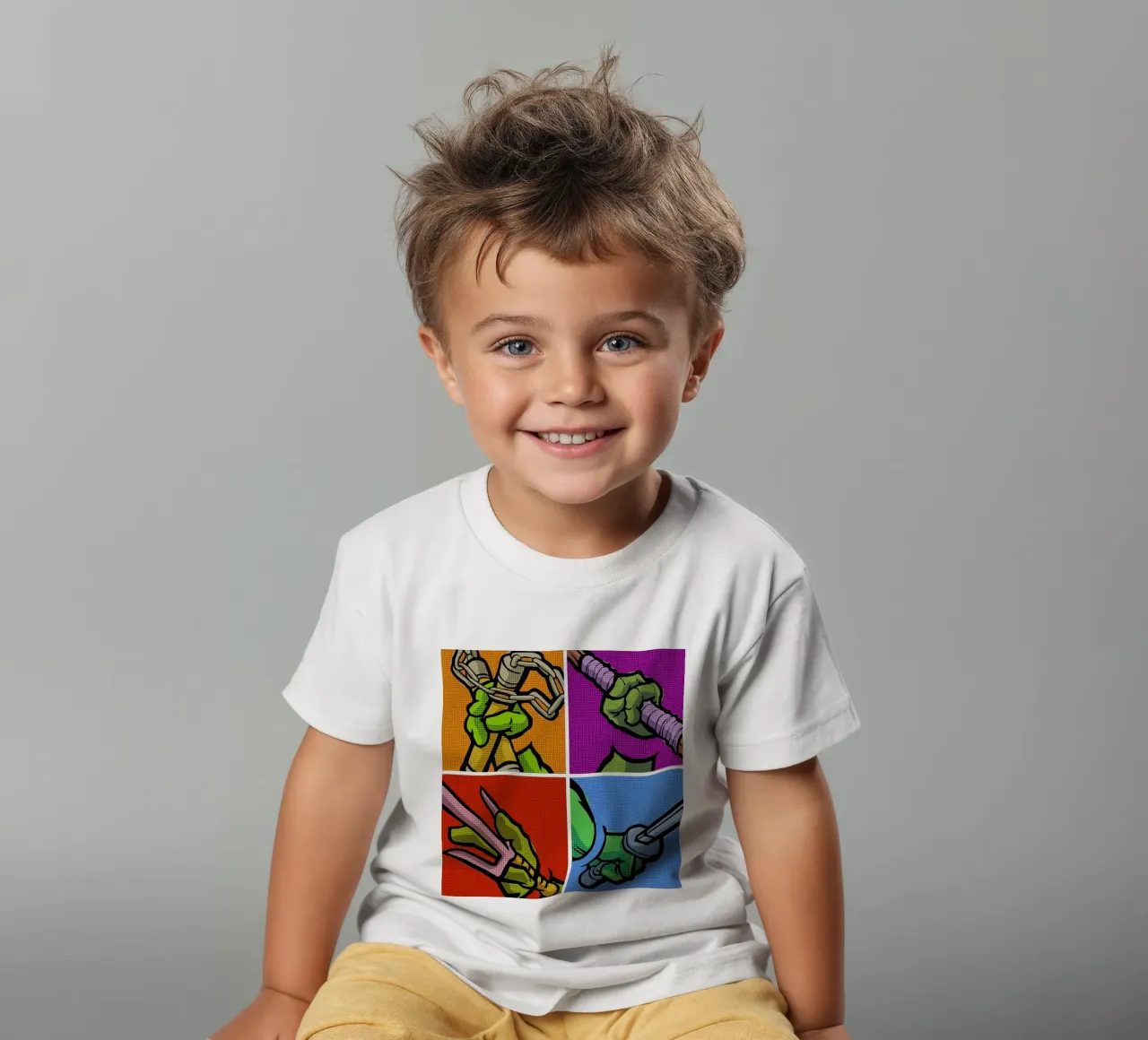 Lichtenstein Pop Martial Art Combo kids t-shirt by Butcher Billy