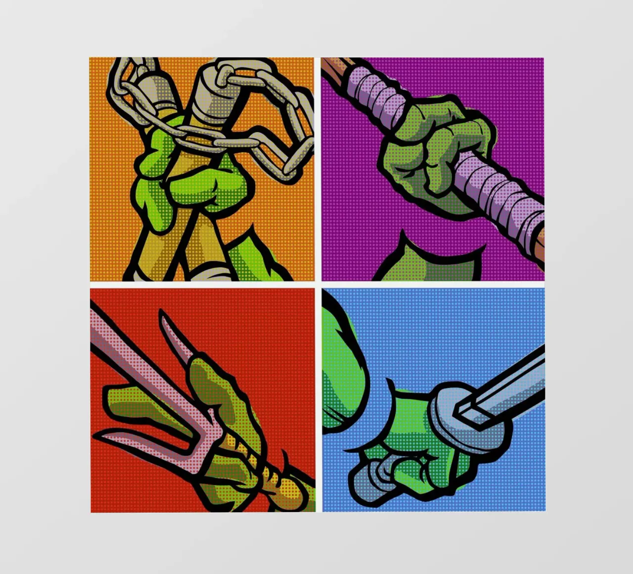 Lichtenstein Pop Martial Art Combo telo in pvc da Butcher Billy
