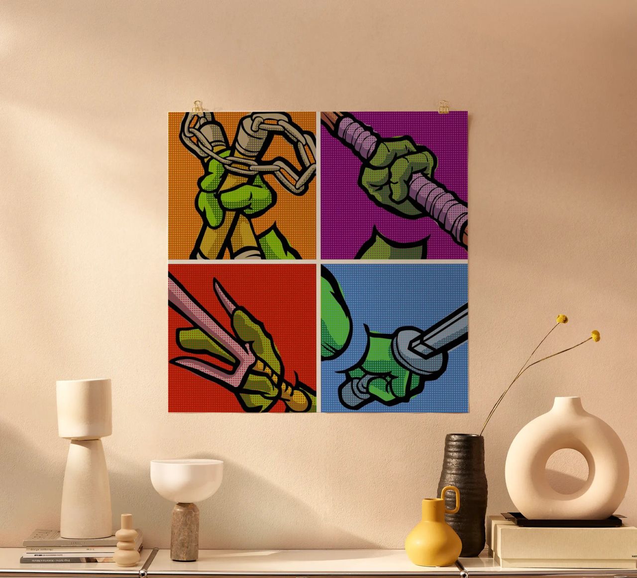 Lichtenstein Pop Martial Art Combo poster de Butcher Billy
