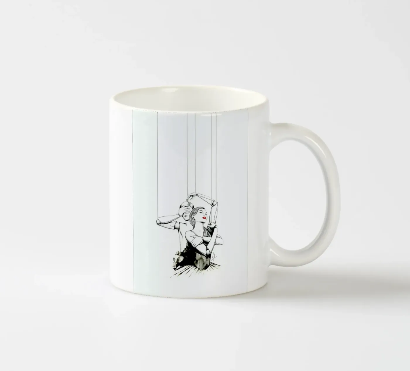 Embrace ceramic mug by Libby Watkins