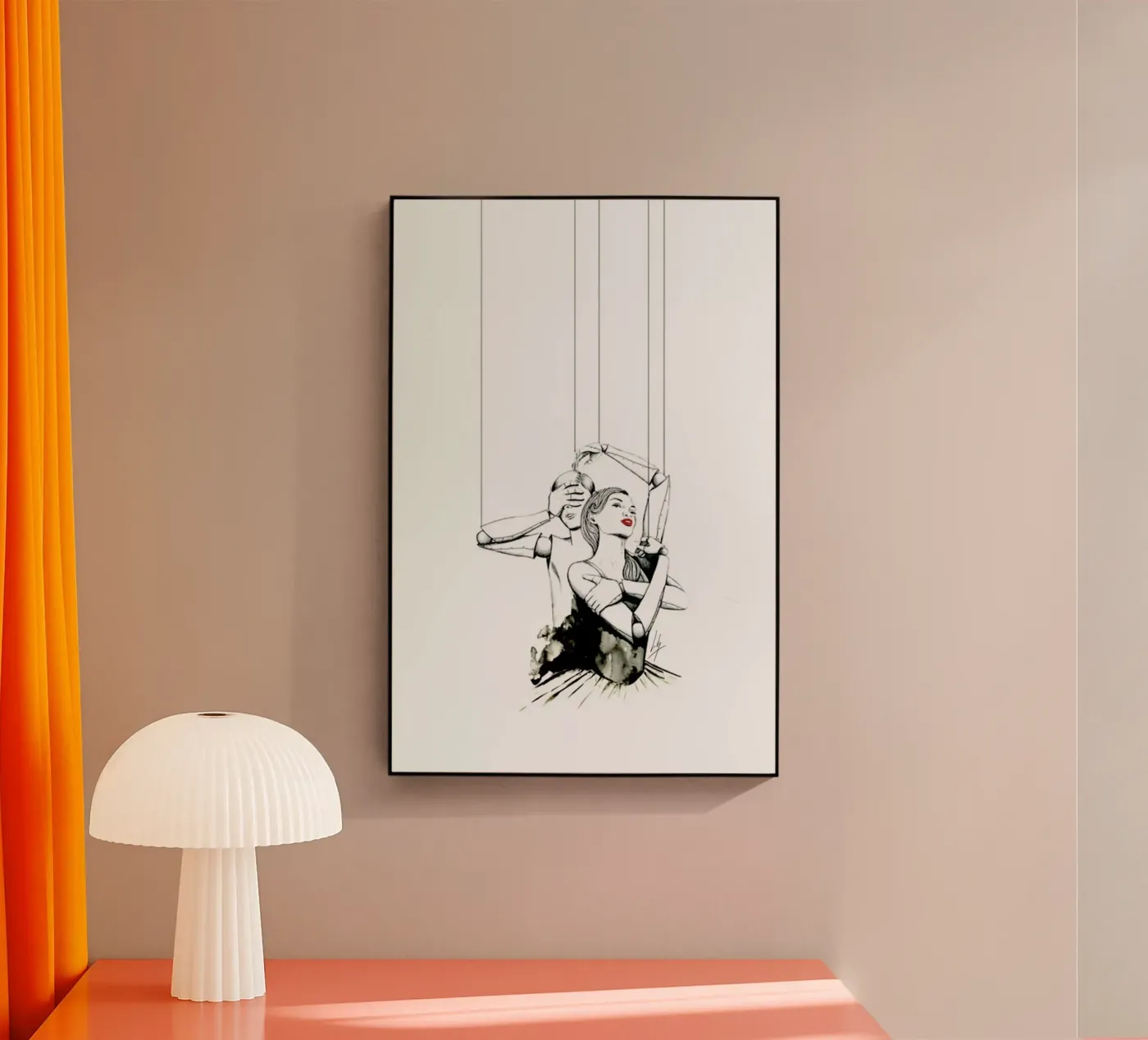 Embrace acrylic glass by Libby Watkins