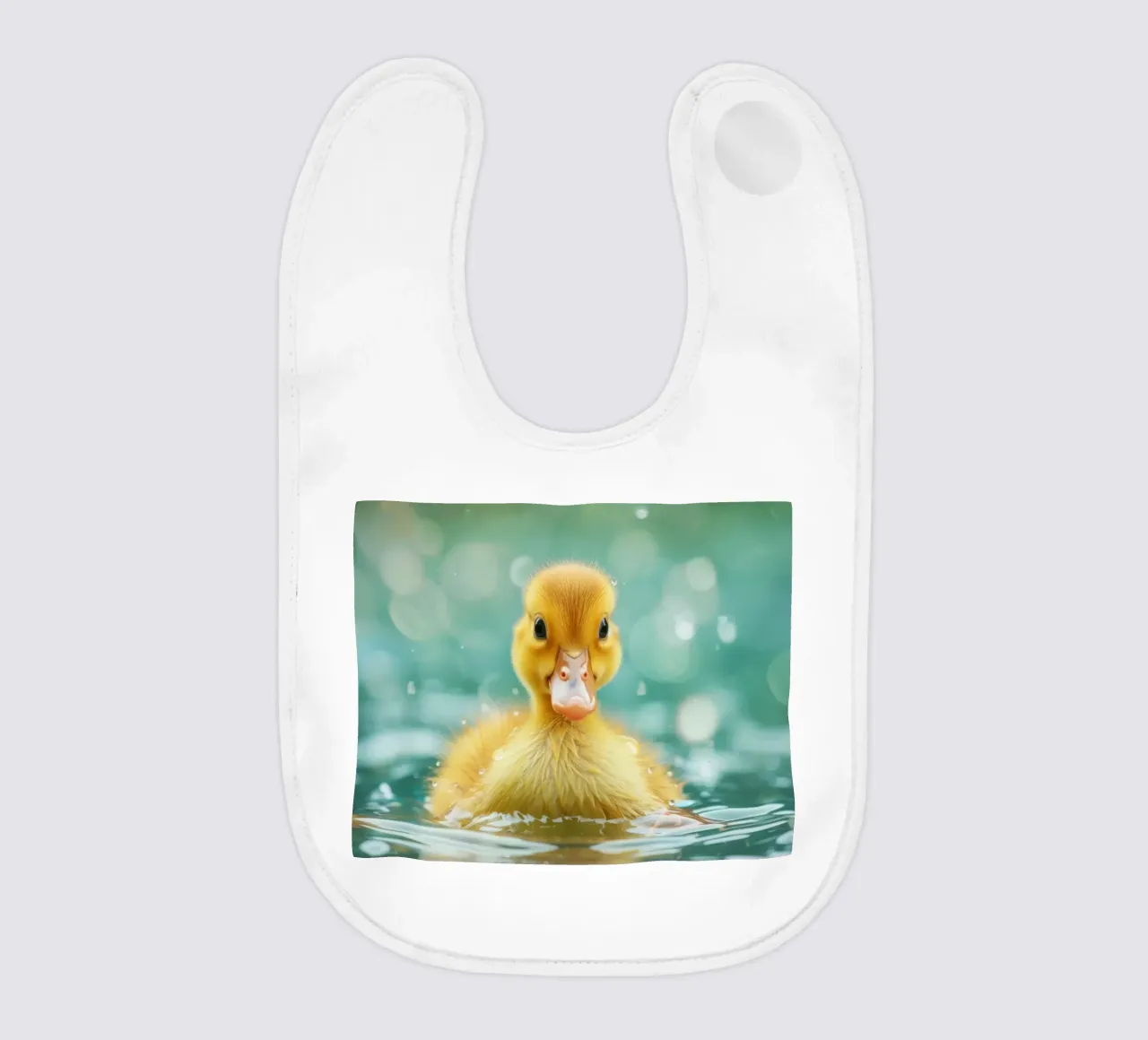 Bubbling Duckling Gaze Babylätzchen von DesignDoodle